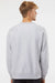 Independent Trading Company IND5000C Mens Legend Crewneck Sweatshirt Heather Grey Model Back