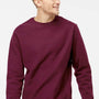 Independent Trading Company Mens Legend Crewneck Sweatshirt - Maroon