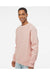Independent Trading Co. IND5000C Mens Legend Crewneck Sweatshirt Dusty Pink Model Side