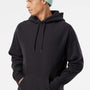 Independent Trading Company Mens Legend Hooded Sweatshirt Hoodie w/ Pouch Pocket - Black