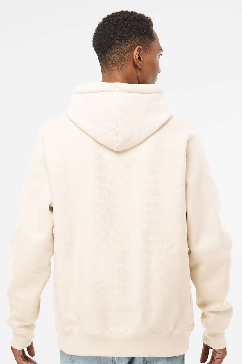 Independent Trading Company IND5000P Mens Legend Hooded Sweatshirt Hoodie w/ Pouch Pocket Bone Model Back