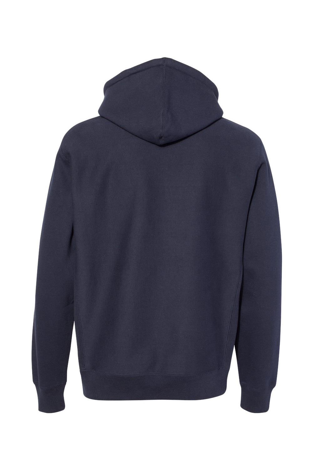 Independent Trading Company IND5000P Mens Legend Hooded Sweatshirt Hoodie w/ Pouch Pocket Classic Navy Blue Flat Back