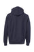 Independent Trading Company IND5000P Mens Legend Hooded Sweatshirt Hoodie w/ Pouch Pocket Classic Navy Blue Flat Back