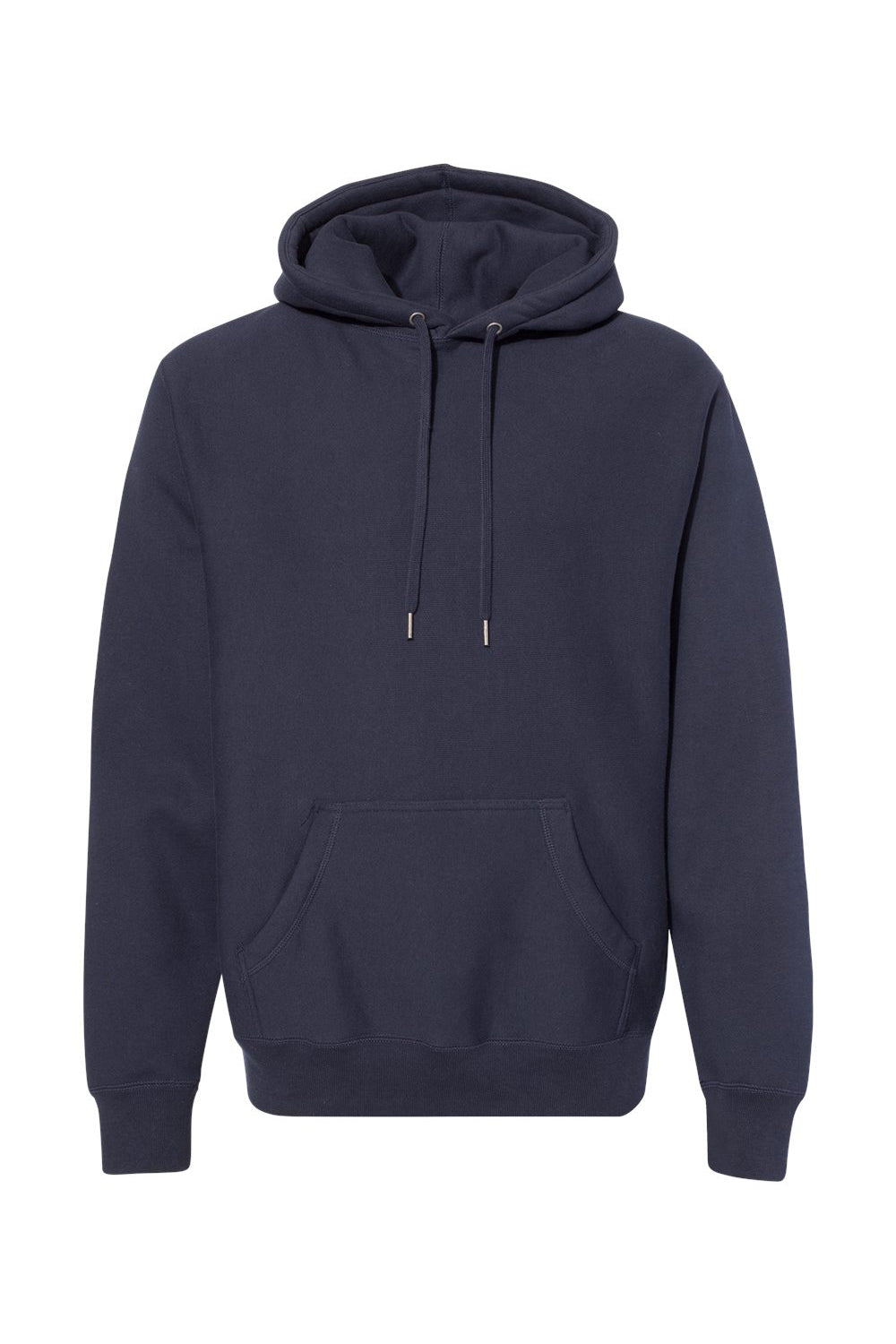 Independent Trading Company IND5000P Mens Legend Hooded Sweatshirt Hoodie w/ Pouch Pocket Classic Navy Blue Flat Front