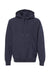 Independent Trading Company IND5000P Mens Legend Hooded Sweatshirt Hoodie w/ Pouch Pocket Classic Navy Blue Flat Front