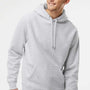 Independent Trading Company Mens Legend Hooded Sweatshirt Hoodie w/ Pouch Pocket - Heather Grey