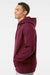 Independent Trading Company IND5000P Mens Legend Hooded Sweatshirt Hoodie w/ Pouch Pocket Maroon Model Side