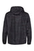 Independent Trading Company EXP54LWP Mens Water Resistant 1/4 Zip Windbreaker Hooded Jacket Black Camo Flat Back