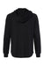 Independent Trading Co. PRM2500Z Womens California Wave Wash Full Zip Hooded Sweatshirt Hoodie Black Flat Back