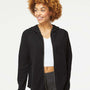 Independent Trading Co. Womens California Wave Wash Full Zip Hooded Sweatshirt Hoodie - Black - NEW