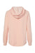 Independent Trading Company PRM2500Z Womens California Wave Wash Full Zip Hooded Sweatshirt Hoodie w/ Pockets Blush Pink Flat Back