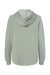 Independent Trading Company PRM2500Z Womens California Wave Wash Full Zip Hooded Sweatshirt Hoodie w/ Pockets Sage Green Flat Back