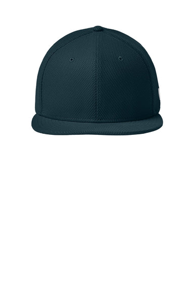New Era Hats NE404 Mens Moisture Wicking Adjustable Hat Flag Deep Navy Blue Flat Front
