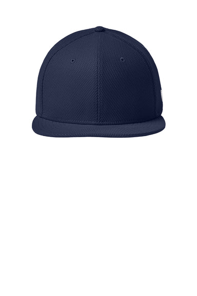 New Era Hats NE404 Mens Moisture Wicking Adjustable Hat Flag True Navy Blue Flat Front
