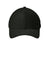 New Era Hats NE1121 Mens Moisture Wicking Stretch Fit Hat Flag Black Flat Front