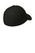 New Era Hats NE1121 Mens Moisture Wicking Stretch Fit Hat Flag Black Flat Back