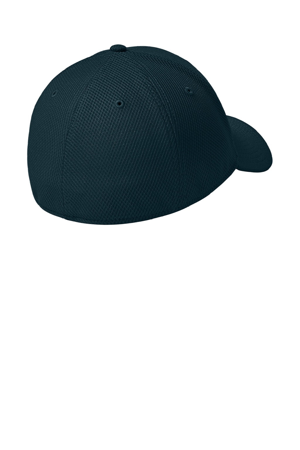 New Era Hats NE1121 Mens Moisture Wicking Stretch Fit Hat Flag Deep Navy Blue Flat Back
