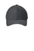 New Era Hats NE1121 Mens Moisture Wicking Stretch Fit Hat Flag Graphite Grey Flat Front