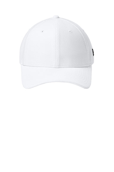 New Era Hats NE1121 Mens Moisture Wicking Stretch Fit Hat Flag White Flat Front