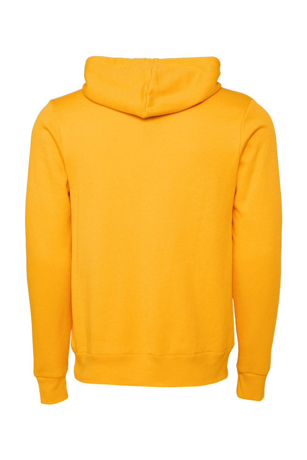 Bella + Canvas BC3719/3719 Mens Sponge Fleece Hooded Sweatshirt Hoodie Gold Flat Back