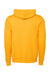Bella + Canvas BC3719/3719 Mens Sponge Fleece Hooded Sweatshirt Hoodie Gold Flat Back