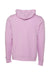 Bella + Canvas BC3719/3719 Mens Sponge Fleece Hooded Sweatshirt Hoodie w/ Pouch Pocket Lilac Purple Flat Back