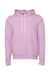 Bella + Canvas BC3719/3719 Mens Sponge Fleece Hooded Sweatshirt Hoodie Lilac Flat Front