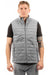 Burnside 8703 Mens Element Full Zip Puffer Vest Steel Grey Model Front
