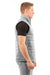 Burnside 8703 Mens Element Full Zip Puffer Vest Steel Grey Model Side