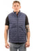 Burnside 8703 Mens Element Full Zip Puffer Vest Navy Blue Model Front