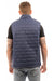 Burnside 8703 Mens Element Full Zip Puffer Vest Navy Blue Model Back
