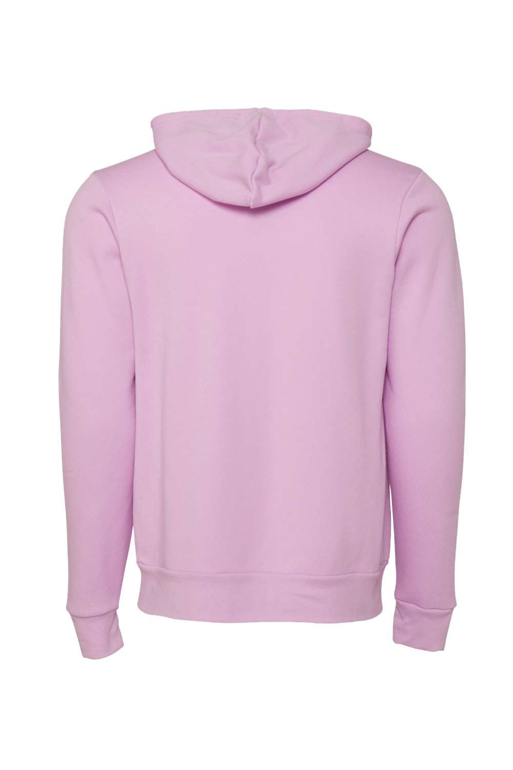 Bella + Canvas BC3739/3739 Mens Fleece Full Zip Hooded Sweatshirt Hoodie Lilac Flat Back