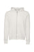 Bella + Canvas BC3739/3739 Mens Fleece Full Zip Hooded Sweatshirt Hoodie Vintage White Flat Front