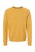 Bella + Canvas BC3901/3901 Mens Sponge Fleece Crewneck Sweatshirt Heather Mustard Yellow Flat Front