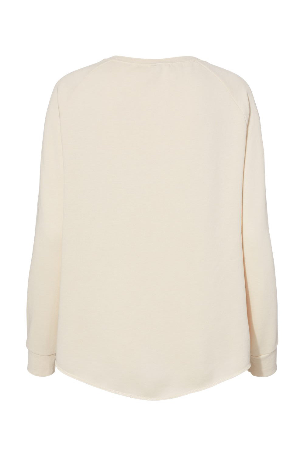 Independent Trading Company PRM2000 Womens California Wave Wash Crewneck Sweatshirt Bone Flat Back