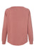 Independent Trading Company PRM2000 Womens California Wave Wash Crewneck Sweatshirt Dusty Rose Flat Back