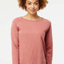 Independent Trading Company Womens California Wave Wash Crewneck Sweatshirt - Dusty Rose