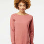 Independent Trading Co. Womens California Wave Wash Crewneck Sweatshirt - Dusty Rose - NEW