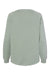 Independent Trading Company PRM2000 Womens California Wave Wash Crewneck Sweatshirt Sage Green Flat Back