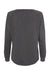 Independent Trading Company PRM2000 Womens California Wave Wash Crewneck Sweatshirt Shadow Grey Flat Back