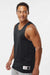 Alleson Athletic 506CR Mens Reversible Tank Top Black/White Model Side