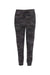 Independent Trading Company IND20PNT Mens Fleece Sweatpants w/ Pockets Black Camo Flat Front