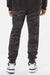 Independent Trading Company IND20PNT Mens Fleece Sweatpants w/ Pockets Black Camo Model Back