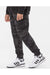 Independent Trading Co. IND20PNT Mens Fleece Sweatpants w/ Pockets Black Camo Model Side