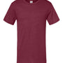 Augusta Sportswear Mens Short Sleeve Crewneck T-Shirt - Heather Maroon - NEW