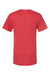 Augusta Sportswear 3065 Mens Short Sleeve Crewneck T-Shirt Heather Red Flat Back