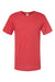 Augusta Sportswear 3065 Mens Short Sleeve Crewneck T-Shirt Heather Red Flat Front