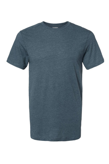 Augusta Sportswear 3065 Mens Short Sleeve Crewneck T-Shirt Heather Storm Grey Flat Front
