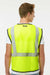 Kishigo 1571-1572 Unisex Mesh Vest Lime Green Model Back