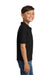 Gildan 8800B Youth DryBlend Moisture Wicking Short Sleeve Polo Shirt Black Model Side